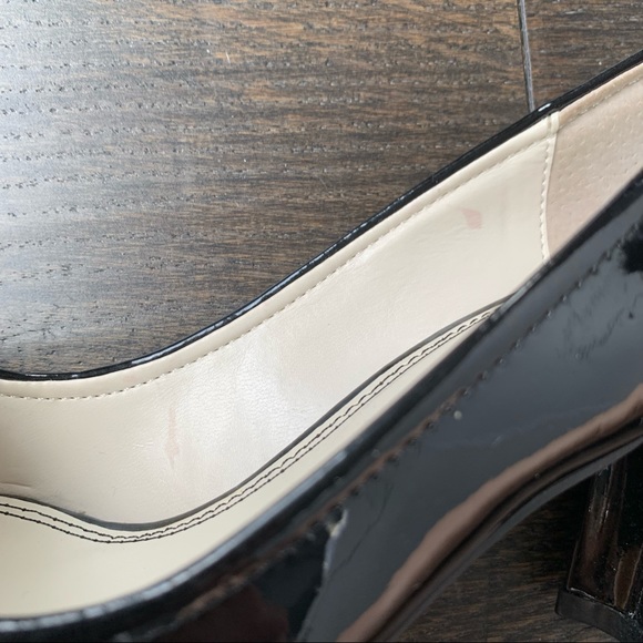 Nickels Size 6.5 Black Shiny 3 Inch High Heels - Picture 7 of 11